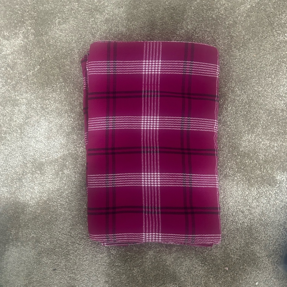 Plaid Pink and Black Blanket